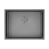 Кухонная мойка Paulmark Next 58 UNI (580*440) Вороненая сталь GM