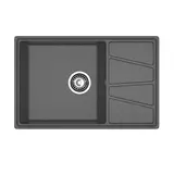 Кухонная мойка Granfest Vertex 780L (780*500) Графит