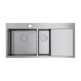 Кухонная мойка Omoikiri Akisame 100-2-IN-L (4973544) нержавеющая сталь