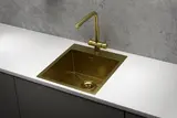 Кухонная мойка Granula GR-4600 (460*510) Золото Сатин