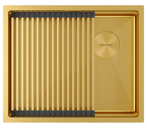 Кухонная мойка Paulmark Next-pro 54 UNI (540*450) Брашированное золото BG