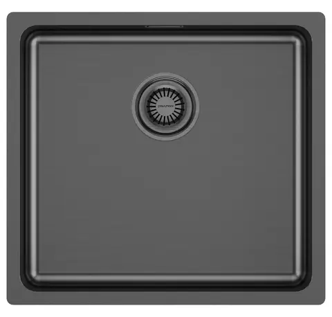 Кухонная мойка Paulmark Vista 48 UNI (480*440) Вороненая сталь GM