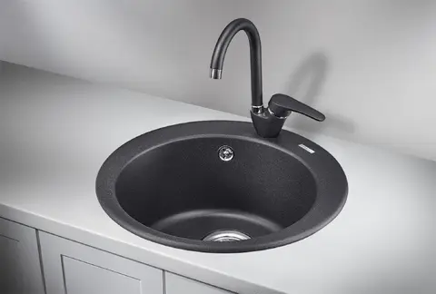 Кухонная мойка Granula GR-4801 (D480) Черный