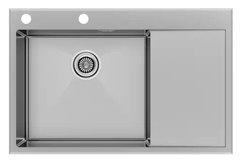 Кухонная мойка Paulmark Kroner-Edge 78F L (780*510) Брашированная сталь BS