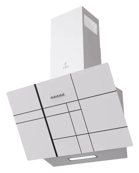 Наклонная вытяжка LEX MOZA 600 R1 WHITE