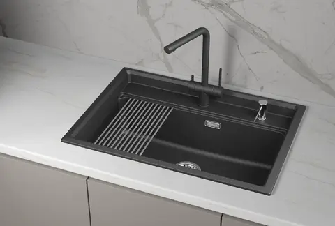 Кухонная мойка Granula KS-7301i (730*510) Шварц